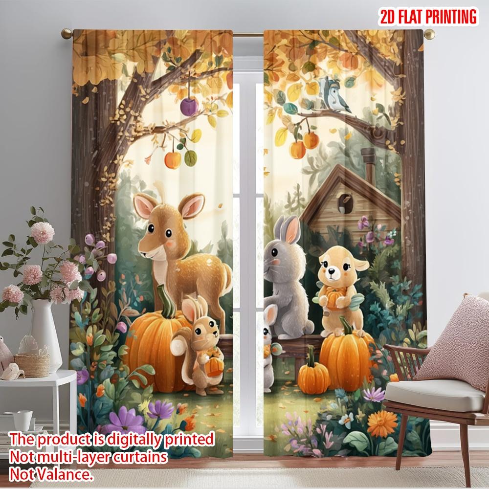 2pcs,2D plane printing Curtain Fabric Fall Animal Party Versatile Durable Polyester (without rod) Gifts Use for Bedroom, Living 52.50×116.00 CM 2pcs
2pcs,2D plane printing Curtain Fabric Fall Animal Party Versatile Durable Polyester (without rod) Gifts Use for Bedroom, Living 52.50×116.00 CM 2pcs