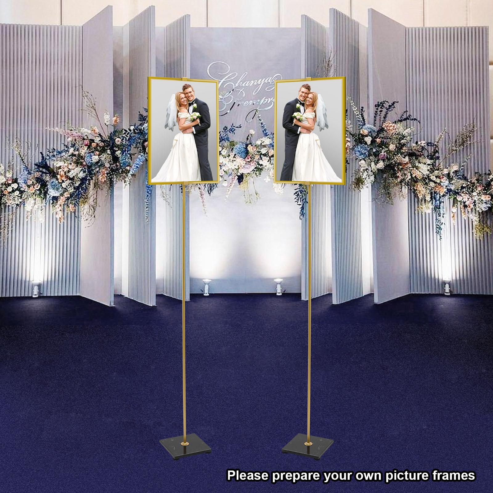 2-piece 63in High Adjustable Gold Floor Standing Logo Stand, Festival Promotion Signs with Marble Base, Wedding Party Decoration M золотий
2-piece 63in High Adjustable Gold Floor Standing Logo Stand, Festival Promotion Signs with Marble Base, Wedding Party Decoration M золотий