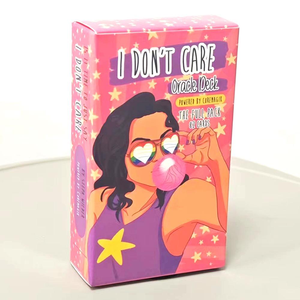 10,3*6 см I DON T CARE Oracle Deck, расширяющие возможности карт, уход за собой для чтения Таро, полный пакет, 82 карты, яркая легкая колода
10,3*6 см I DON T CARE Oracle Deck, расширяющие возможности карт, уход за собой для чтения Таро, полный пакет, 82 карты, яркая легкая колода