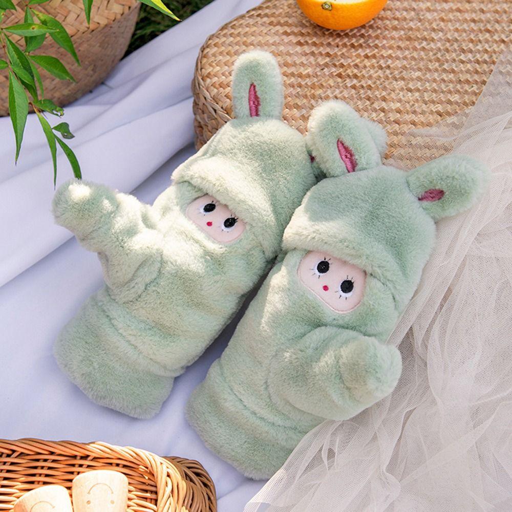 Warm Driving Cartoon Plush Flip Gloves Rabbit Ear Mittens Flip-top Gloves Half Finger Gloves розовый
Warm Driving Cartoon Plush Flip Gloves Rabbit Ear Mittens Flip-top Gloves Half Finger Gloves розовый