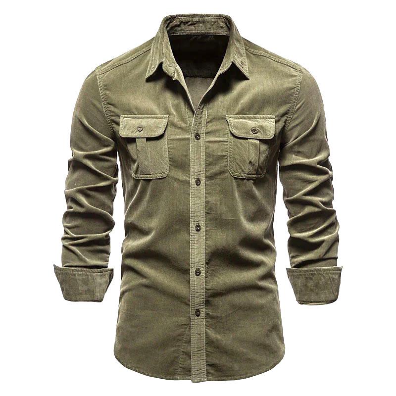 Men s Autumn Cotton Corduroy Slim Fit Casual Shirt with Long Sleeves M армія зелений колір
Men s Autumn Cotton Corduroy Slim Fit Casual Shirt with Long Sleeves M армія зелений колір
