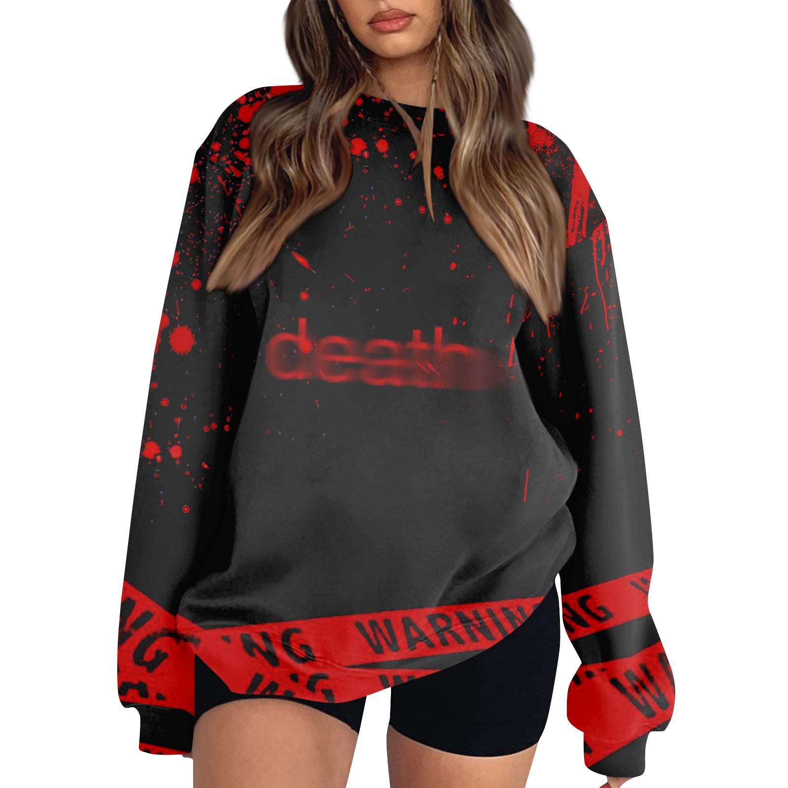 Женский модный повседневный свитшот с длинным рукавом и принтом на Хэллоуин L розовый
Женский модный повседневный свитшот с длинным рукавом и принтом на Хэллоуин L розовый