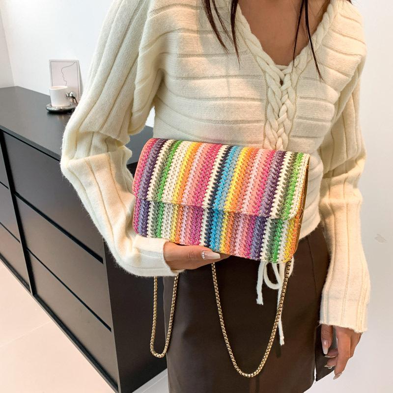 Shoulder bag 2025 new personalized niche simple handbag rainbow casual beach bag small square bag tide хакі
Shoulder bag 2025 new personalized niche simple handbag rainbow casual beach bag small square bag tide хакі