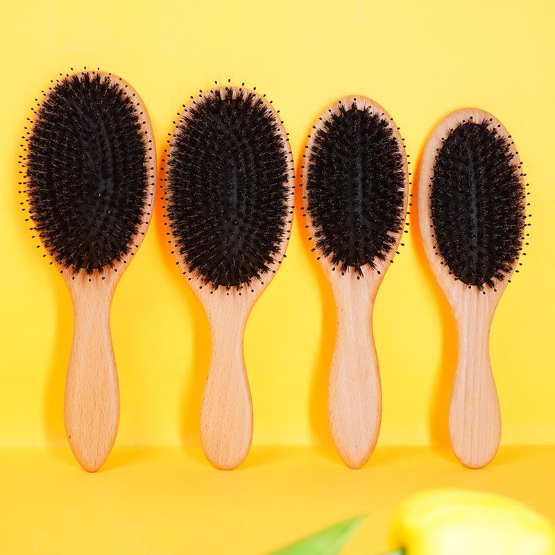 Beechwood Boar Bristle & Nylon Paddle Hair Brush - Multifunctional Massage & Styling Tool
Beechwood Boar Bristle & Nylon Paddle Hair Brush - Multifunctional Massage & Styling Tool