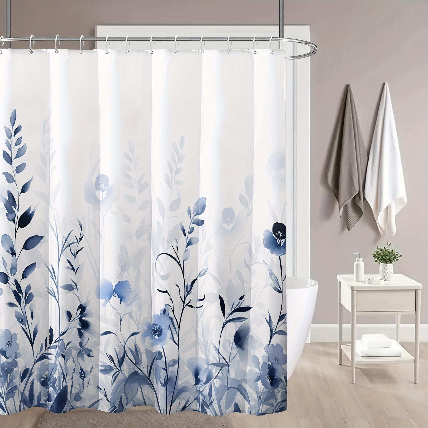 Elegant Blue And White Watercolor Floral Design Waterproof Shower Curtain – Perfect For Adding A Serene Touch To Your W60H190(CM)-1 Pcs
Elegant Blue And White Watercolor Floral Design Waterproof Shower Curtain – Perfect For Adding A Serene Touch To Your W60H190(CM)-1 Pcs