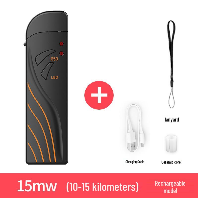 Rechargeable Red Light Fiber Optic Pen - 10km Range, 15mW Power
Rechargeable Red Light Fiber Optic Pen - 10km Range, 15mW Power