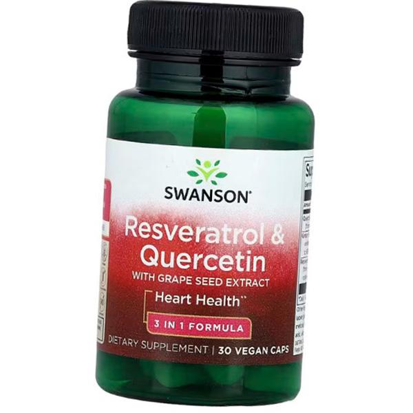 Ресвератрол Кверцетин с экстрактом виноградных косточек, Resveratrol Quercetin with Grape Seed Extract, Swanson 30вегкапс (70280034) 30vcaps
Ресвератрол Кверцетин с экстрактом виноградных косточек, Resveratrol Quercetin with Grape Seed Extract, Swanson 30вегкапс (70280034) 30vcaps