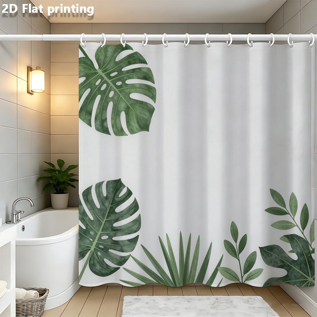 Tropical Large Leaf Shower Curtain – Monstera & Banana Leaves On Light Gray, 2D Flat Print, Polyester, 70.8 X70.8 Inch W60H190(CM)-1 Pcs
Tropical Large Leaf Shower Curtain – Monstera & Banana Leaves On Light Gray, 2D Flat Print, Polyester, 70.8 X70.8 Inch W60H190(CM)-1 Pcs