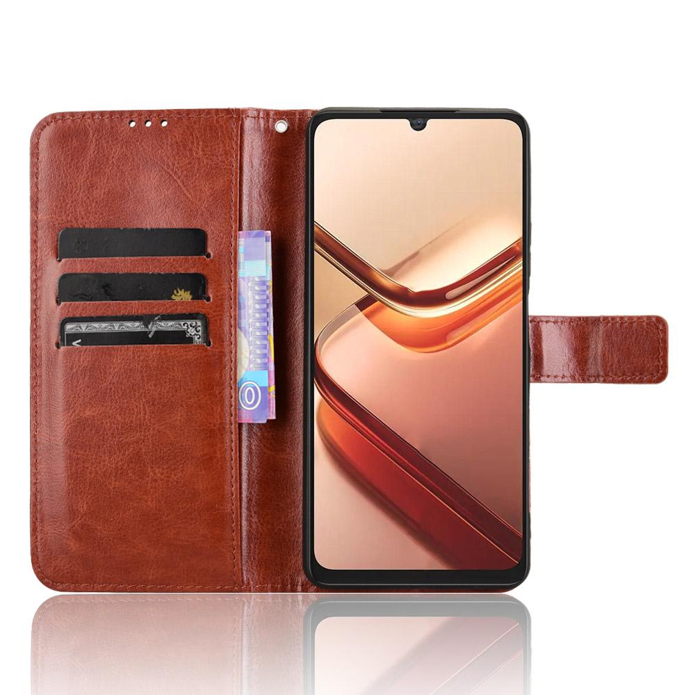 Для Doogee Note 58 Pro/Note 58 Чохол Текстура «Божевільний кінь» Шкірзамінник PU Чохол-гаманець для телефону Brown
Для Doogee Note 58 Pro/Note 58 Чохол Текстура «Божевільний кінь» Шкірзамінник PU Чохол-гаманець для телефону Brown
