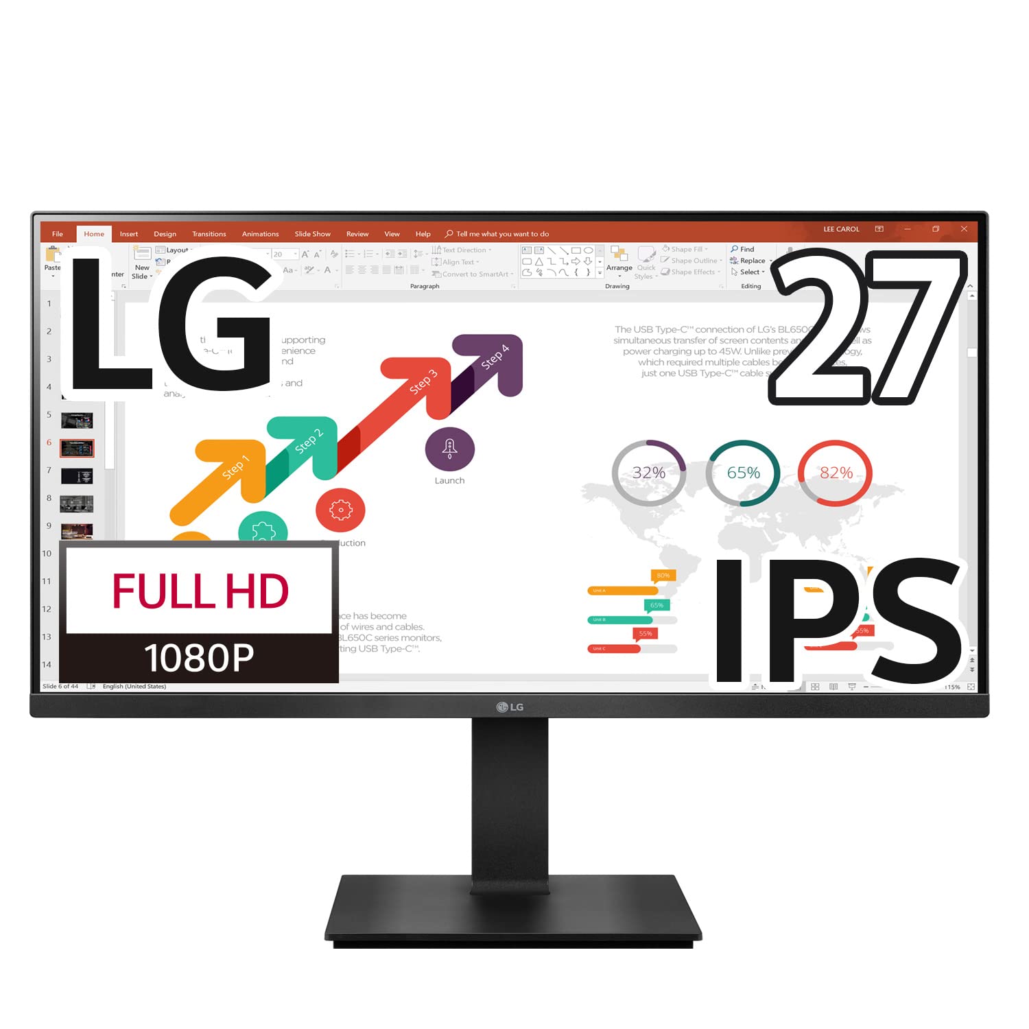 LG Monitor Display 27BP450Y-B 27-inch IPS Full HD Business MonitorHeight AdjustmentPivotSwivelFlicker SafeBlue Light Reduction Mode3 Years WarrantyNo
LG Monitor Display 27BP450Y-B 27-inch IPS Full HD Business MonitorHeight AdjustmentPivotSwivelFlicker SafeBlue Light Reduction Mode3 Years WarrantyNo