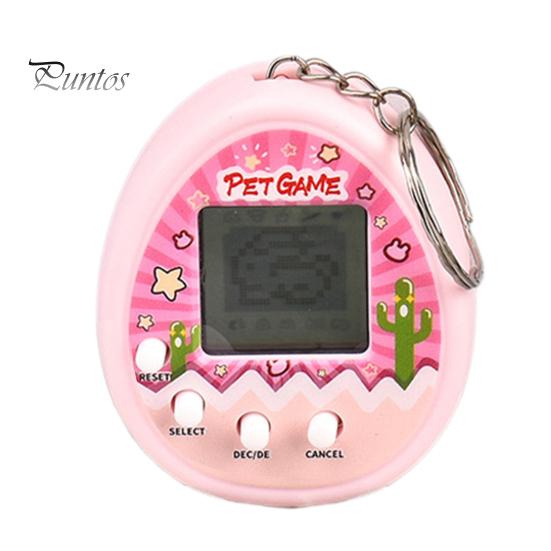Электронный брелок для домашних животных, игрушка, мини-цифровая машина для домашних животных, держатель для ключей, ручная игровая консоль, рюкзак, подвеска для детей, взрослых, подарки на день рождения розовый
