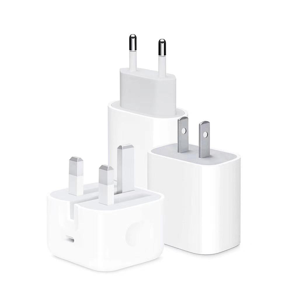20W Fast Charger for Apple - Type-C, PD Compatible, EU/US/UK Plug with Data Cable Packaging Box
20W Fast Charger for Apple - Type-C, PD Compatible, EU/US/UK Plug with Data Cable Packaging Box