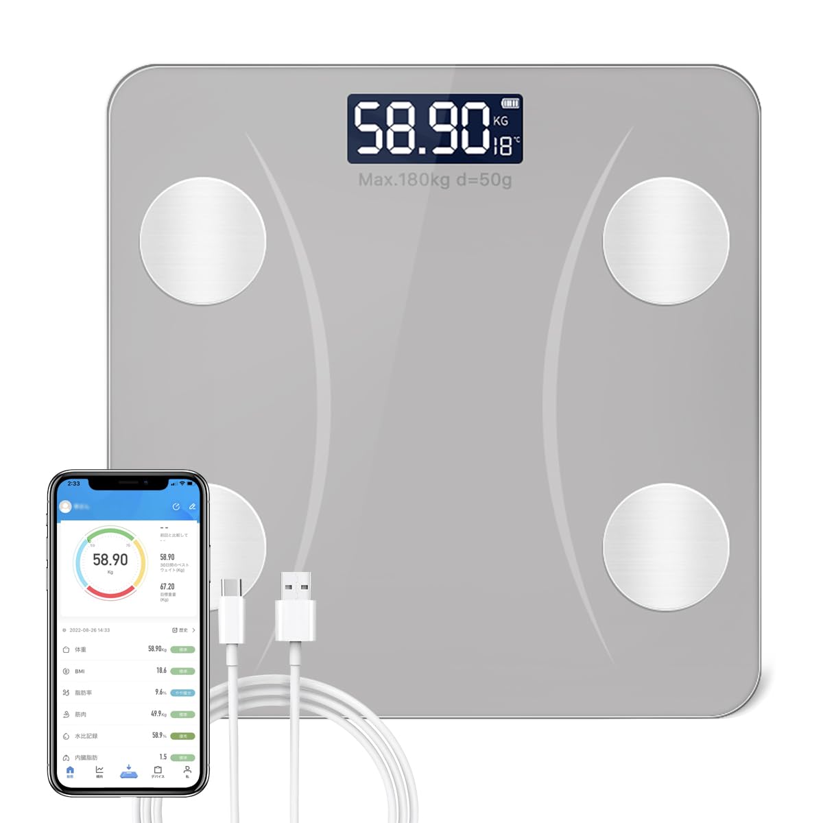 Weighing scale Bluetooth Smartphone linked Health meter Body fat meter Bluetooth Body composition meter 2024 latest High storage Japanese APP Body
Weighing scale Bluetooth Smartphone linked Health meter Body fat meter Bluetooth Body composition meter 2024 latest High storage Japanese APP Body