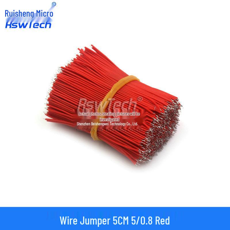 Double-Headed Tinned Wire Jumper for Welding & Electronic Connection, 22/24AWG, 5/0.8mm, Length: 50/150mm
Double-Headed Tinned Wire Jumper for Welding & Electronic Connection, 22/24AWG, 5/0.8mm, Length: 50/150mm