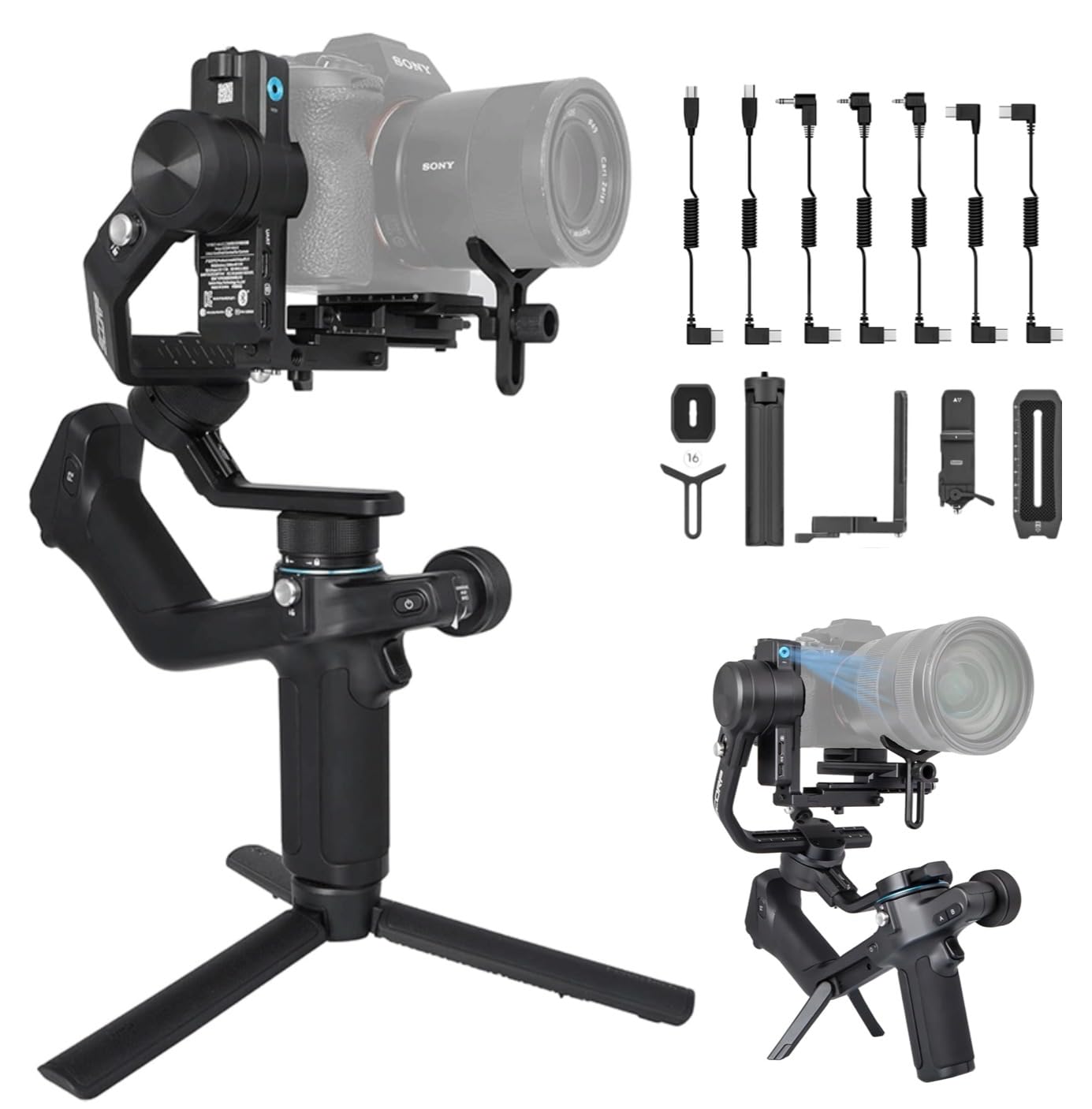 FeiyuTech SCORP 2 Gimbal Camera Stabilizer for Cameras with and with Sling AI Tracking Magic Portrait Tripod Maximum for Video and Cinema FY07395 чорний
FeiyuTech SCORP 2 Gimbal Camera Stabilizer for Cameras with and with Sling AI Tracking Magic Portrait Tripod Maximum for Video and Cinema FY07395 чорний