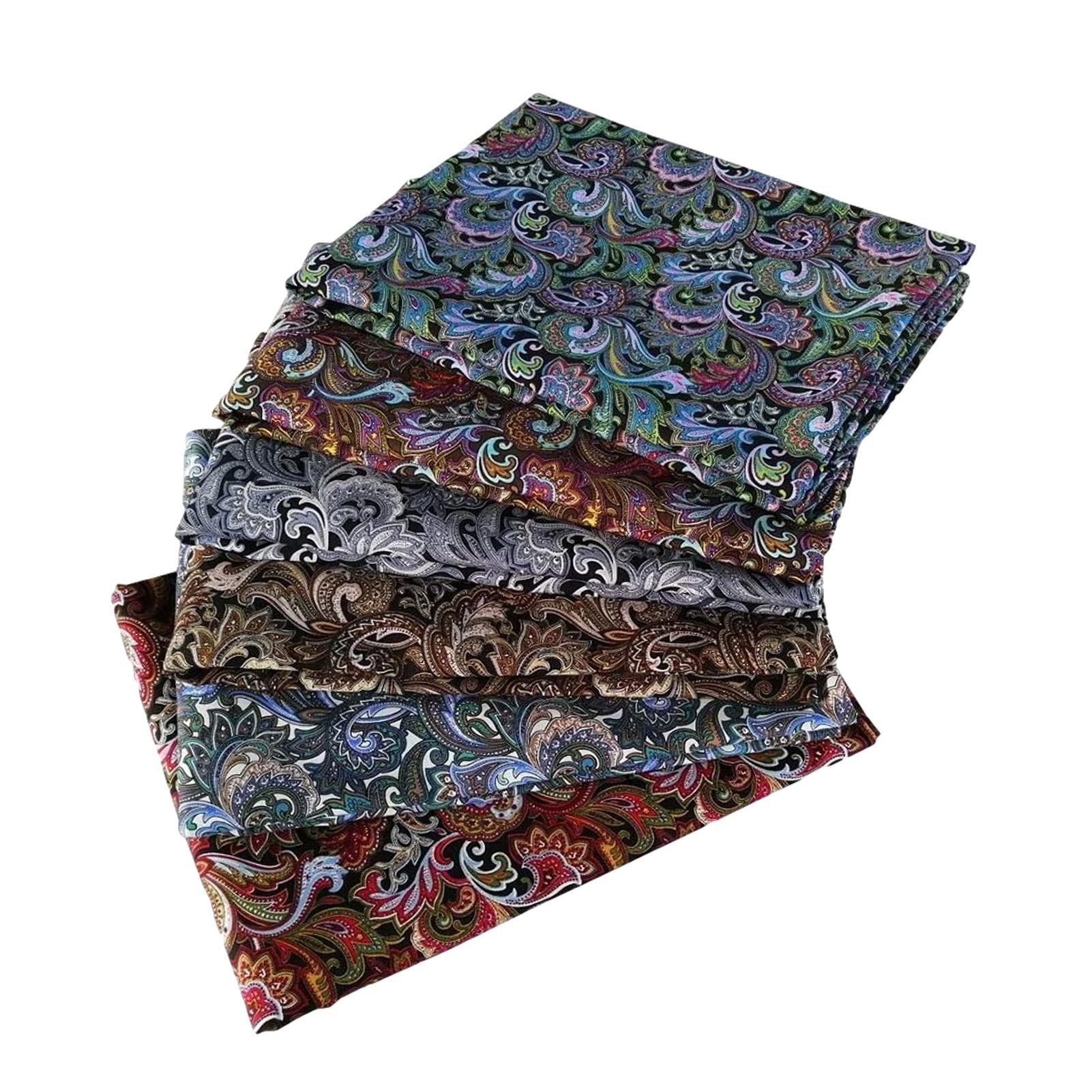 Хлопчатобумажная ткань для рукоделия Кешью с цветочным узором Пэчворк Квадраты 
Хлопчатобумажная ткань для рукоделия Кешью с цветочным узором Пэчворк Квадраты