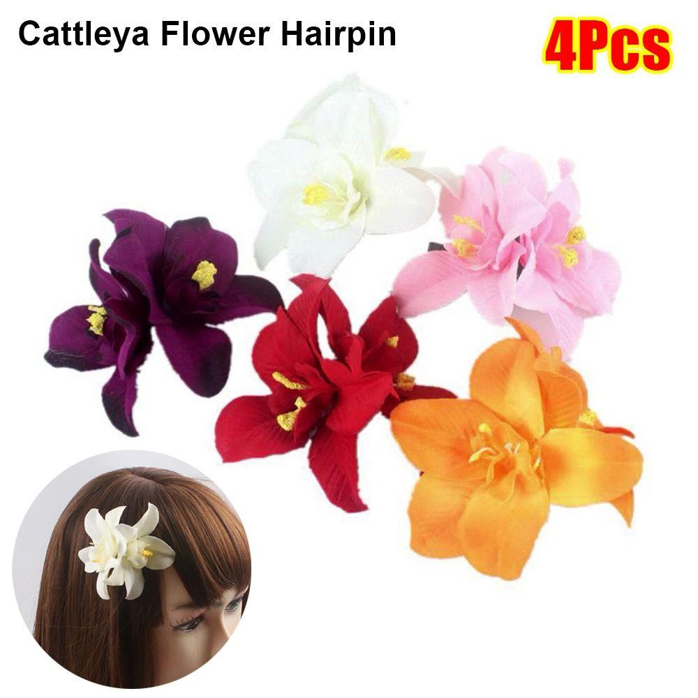 4Pcs/Pack Bohemia Cattleya Flowers Hairpin Artificial Floral Headwear Valentine Mother s Day Gift 4Pcs Beige
4Pcs/Pack Bohemia Cattleya Flowers Hairpin Artificial Floral Headwear Valentine Mother s Day Gift 4Pcs Beige