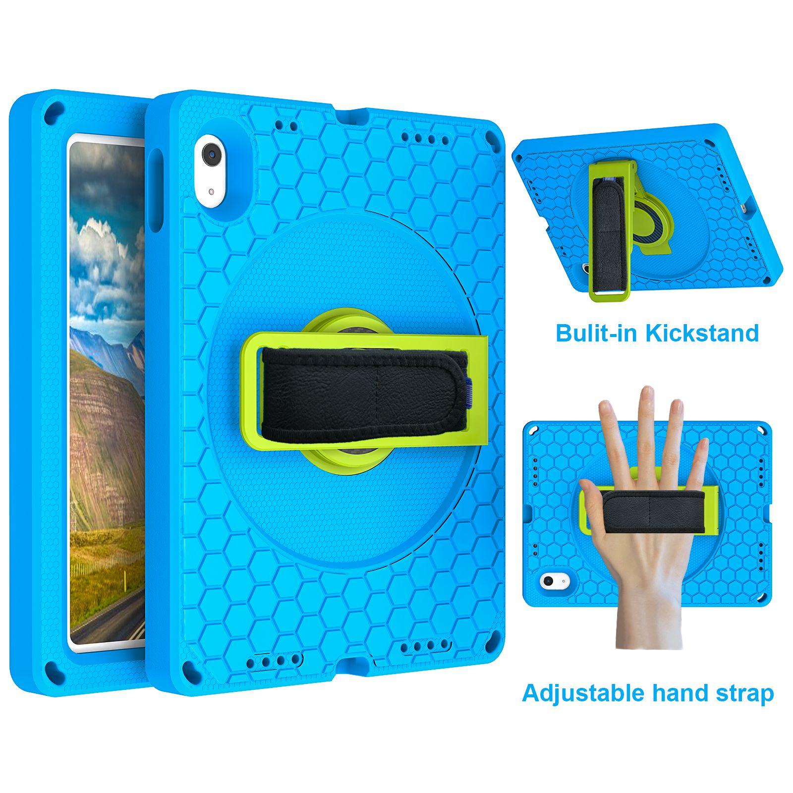 For iPad (2025)/10.9 (2022) Tablet Case Hand Strap Rotary Kickstand Honeycomb Texture Anti-Drop Cover with Shoulder Strap Blue/Green
For iPad (2025)/10.9 (2022) Tablet Case Hand Strap Rotary Kickstand Honeycomb Texture Anti-Drop Cover with Shoulder Strap Blue/Green