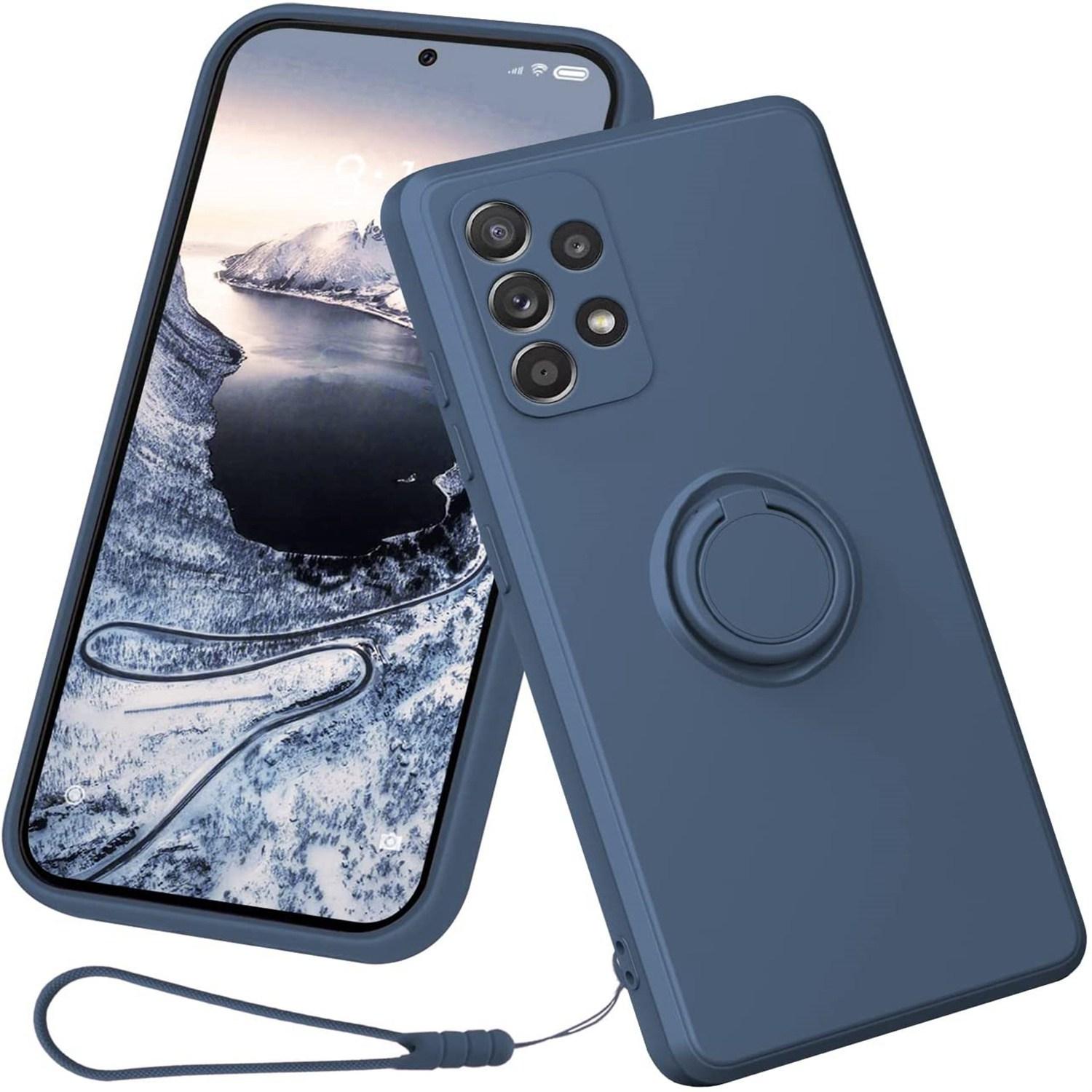 For Samsung Galaxy A33 5G Liquid Silicone Phone Back Case Protective Cover with Ring Kickstand and Lanyard Purple
For Samsung Galaxy A33 5G Liquid Silicone Phone Back Case Protective Cover with Ring Kickstand and Lanyard Purple