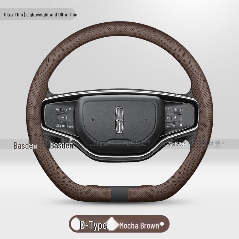 Ultra-thin Anti-slip Steering Wheel Cover for Lincoln Aviator, Continental, MKZ, MKC, MKX 38 cm
Ultra-thin Anti-slip Steering Wheel Cover for Lincoln Aviator, Continental, MKZ, MKC, MKX 38 cm