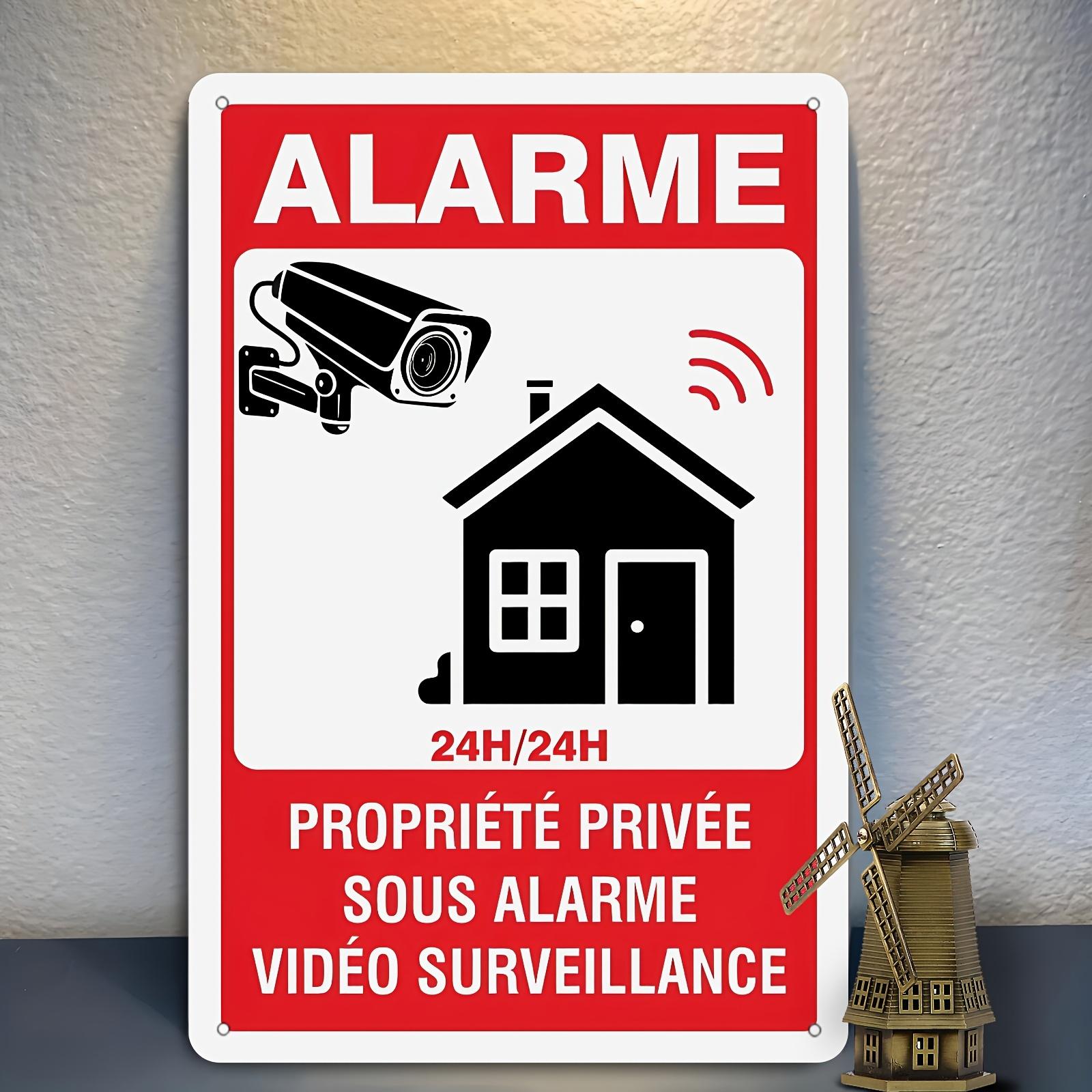 French Security Sign Alarm Video Surveillance Panel with System Iron WallMounted Decoration for Home Office Or Business 20x30cm(7.8x11.8inch)
French Security Sign Alarm Video Surveillance Panel with System Iron WallMounted Decoration for Home Office Or Business 20x30cm(7.8x11.8inch)