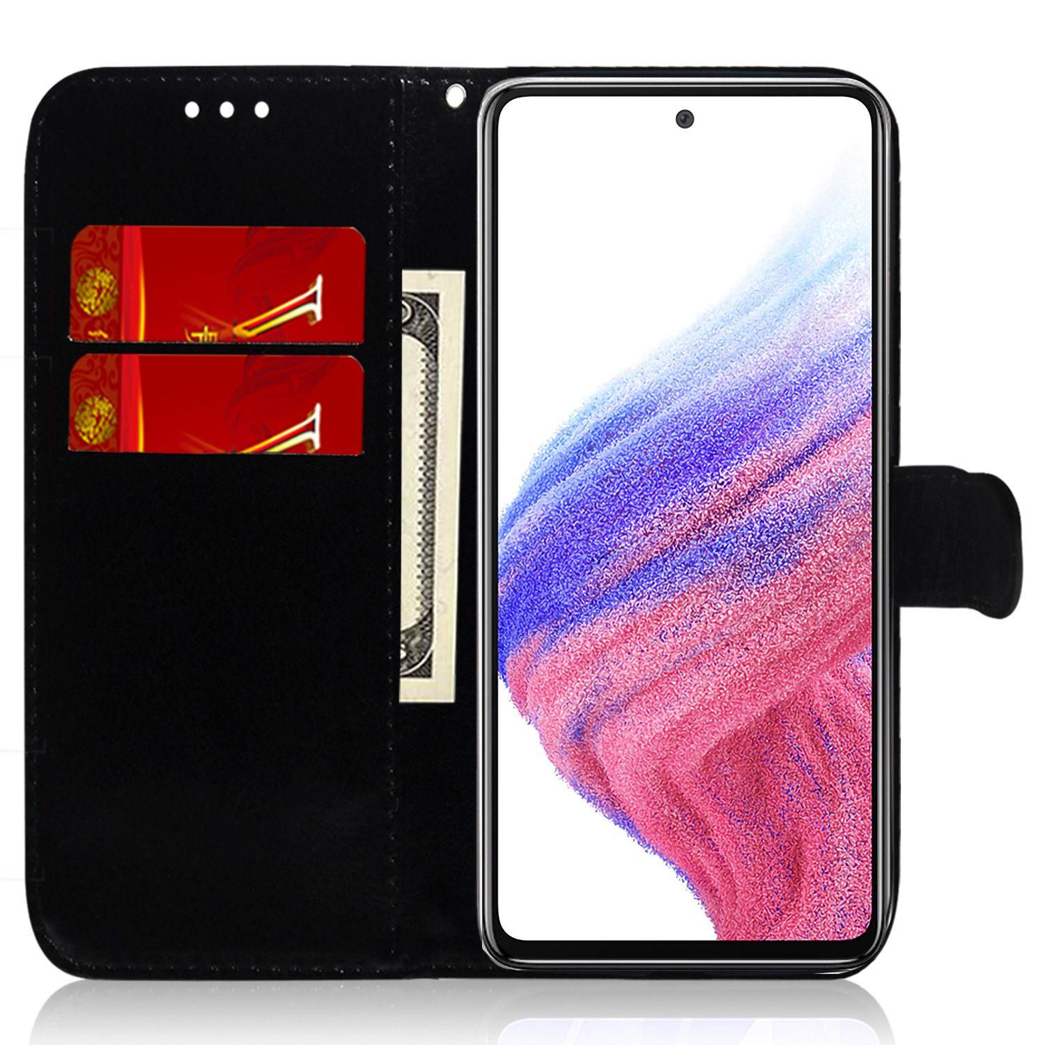 For Samsung Galaxy A54 5G PU Leather Dazzling Flower Pattern Shockproof Wallet Case Stand Magnetic Closure Flip Phone Cover with Strap Blue
For Samsung Galaxy A54 5G PU Leather Dazzling Flower Pattern Shockproof Wallet Case Stand Magnetic Closure Flip Phone Cover with Strap Blue