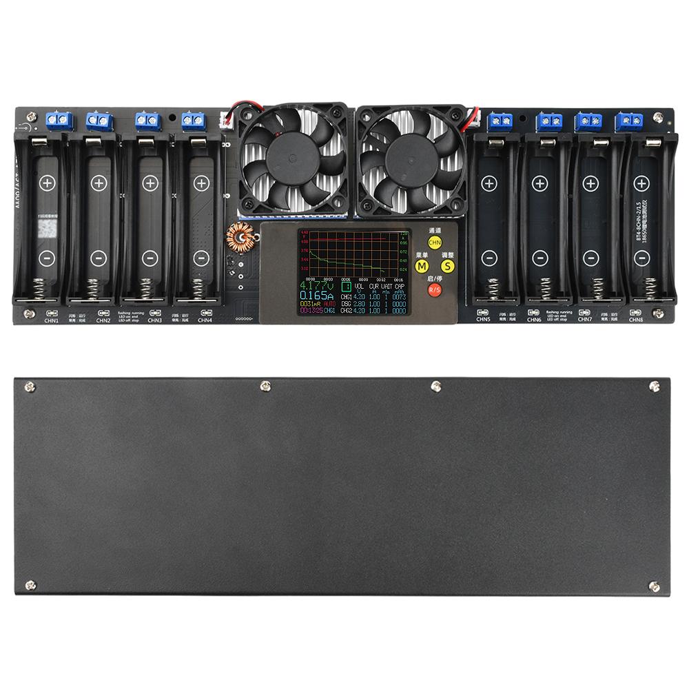New 8 Channel 18650 Battery Capacity Internal temperature Tester DC 12-19V Automatic Charging&Discharging Module Battery Tester
New 8 Channel 18650 Battery Capacity Internal temperature Tester DC 12-19V Automatic Charging&Discharging Module Battery Tester