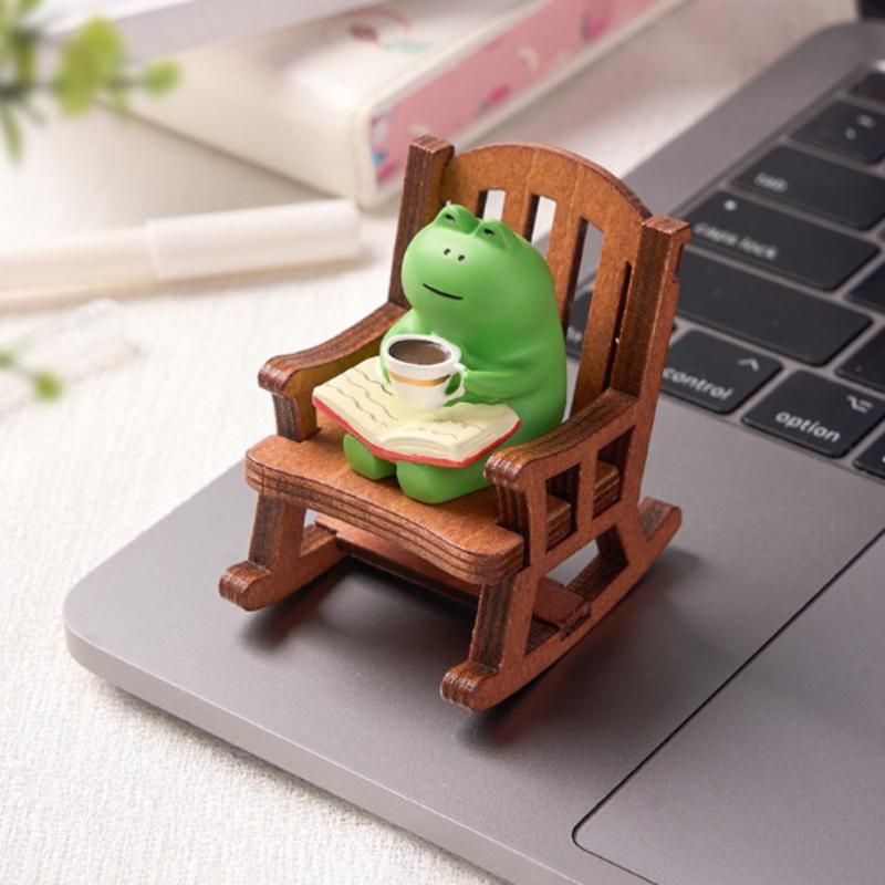 Japanese Resin Accessories Cute Mini Frog Rocking Chair For Room Office Car And Desktop Decoration 1PCS
Japanese Resin Accessories Cute Mini Frog Rocking Chair For Room Office Car And Desktop Decoration 1PCS