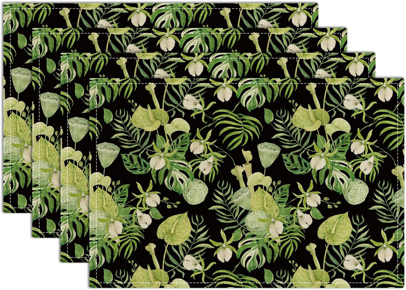 Elegant Tropical Leaf Greenery Placemats Set Flowers Floral Placemats 12x18 Inch Cute Placemats Spring Table Mats Set of 4 Table Mats for Party Kitche 4Pcs
Elegant Tropical Leaf Greenery Placemats Set Flowers Floral Placemats 12x18 Inch Cute Placemats Spring Table Mats Set of 4 Table Mats for Party Kitche 4Pcs