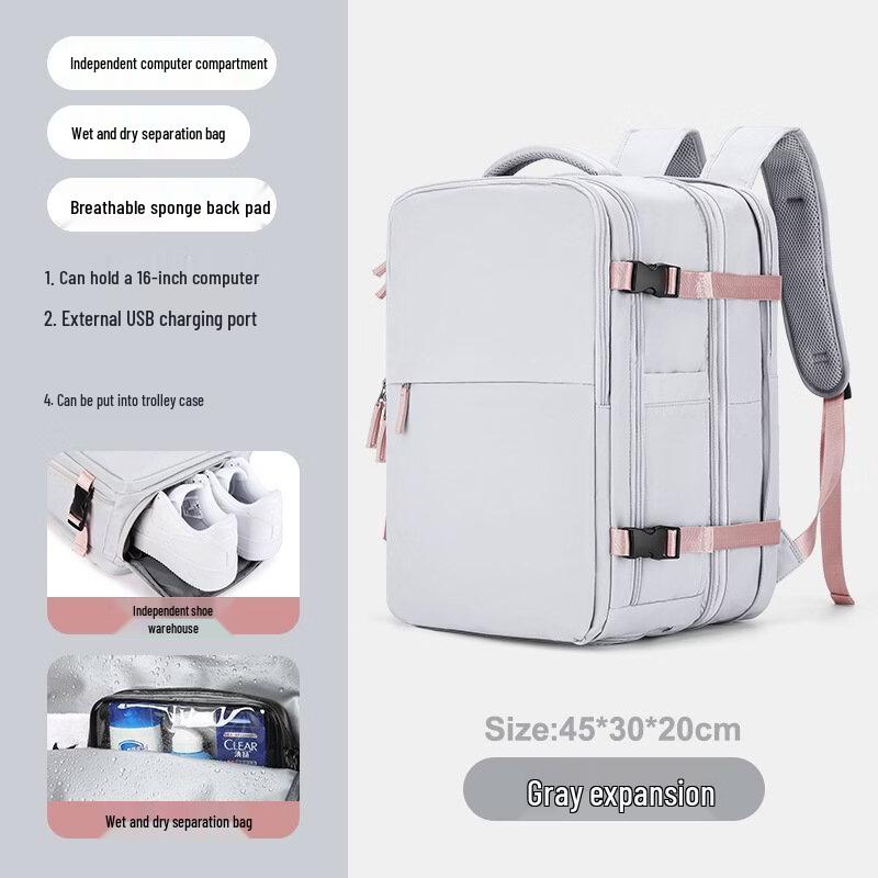 Li Shen Multifunctional Expandable Backpack
Li Shen Multifunctional Expandable Backpack
