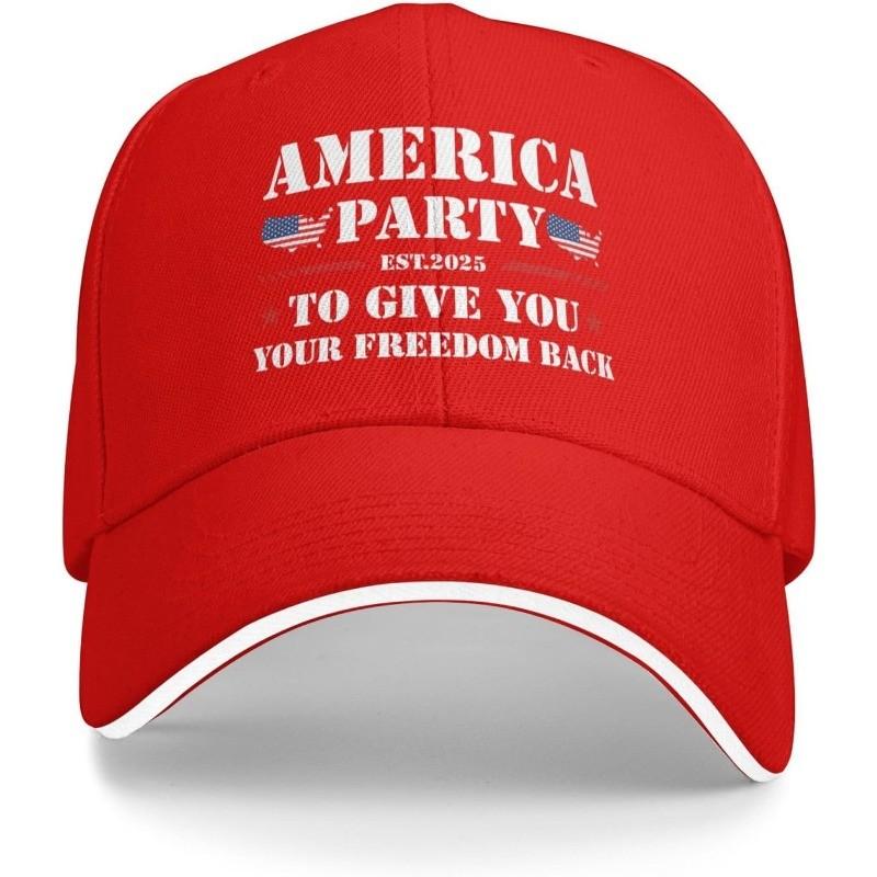 America Party 2025 Freedom Baseball Cap Polyester Casual Sun Protection Adjustable Cap Adjustable червоний
America Party 2025 Freedom Baseball Cap Polyester Casual Sun Protection Adjustable Cap Adjustable червоний