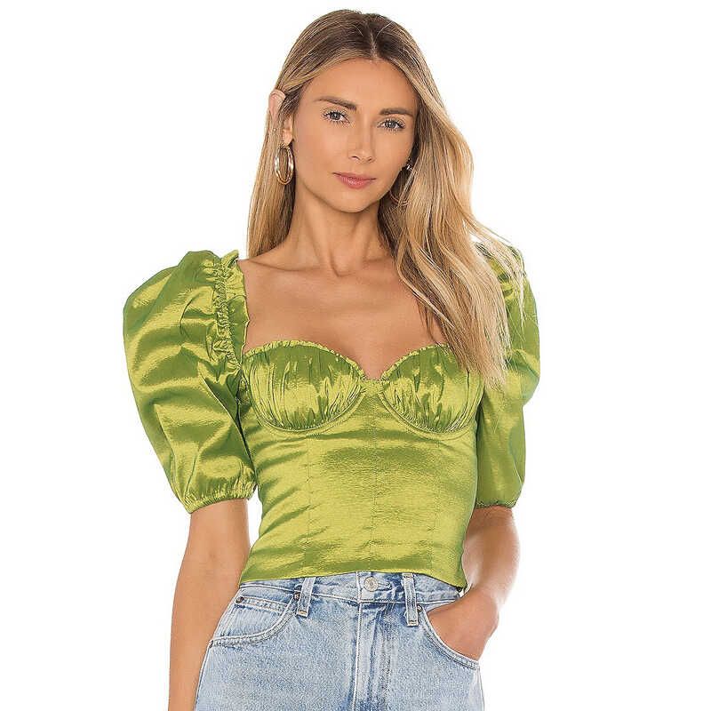 Авокадово-зеленая рубашка в стиле ретро с пышными рукавами и французским квадратным вырезом, короткая, нишевый стиль, с низким вырезом, приталенная, сексуальная, сексуальные топы Avocado green low-cut Tops L
Авокадово-зеленая рубашка в стиле ретро с пышными рукавами и французским квадратным вырезом, короткая, нишевый стиль, с низким вырезом, приталенная, сексуальная, сексуальные топы Avocado green low-cut Tops L