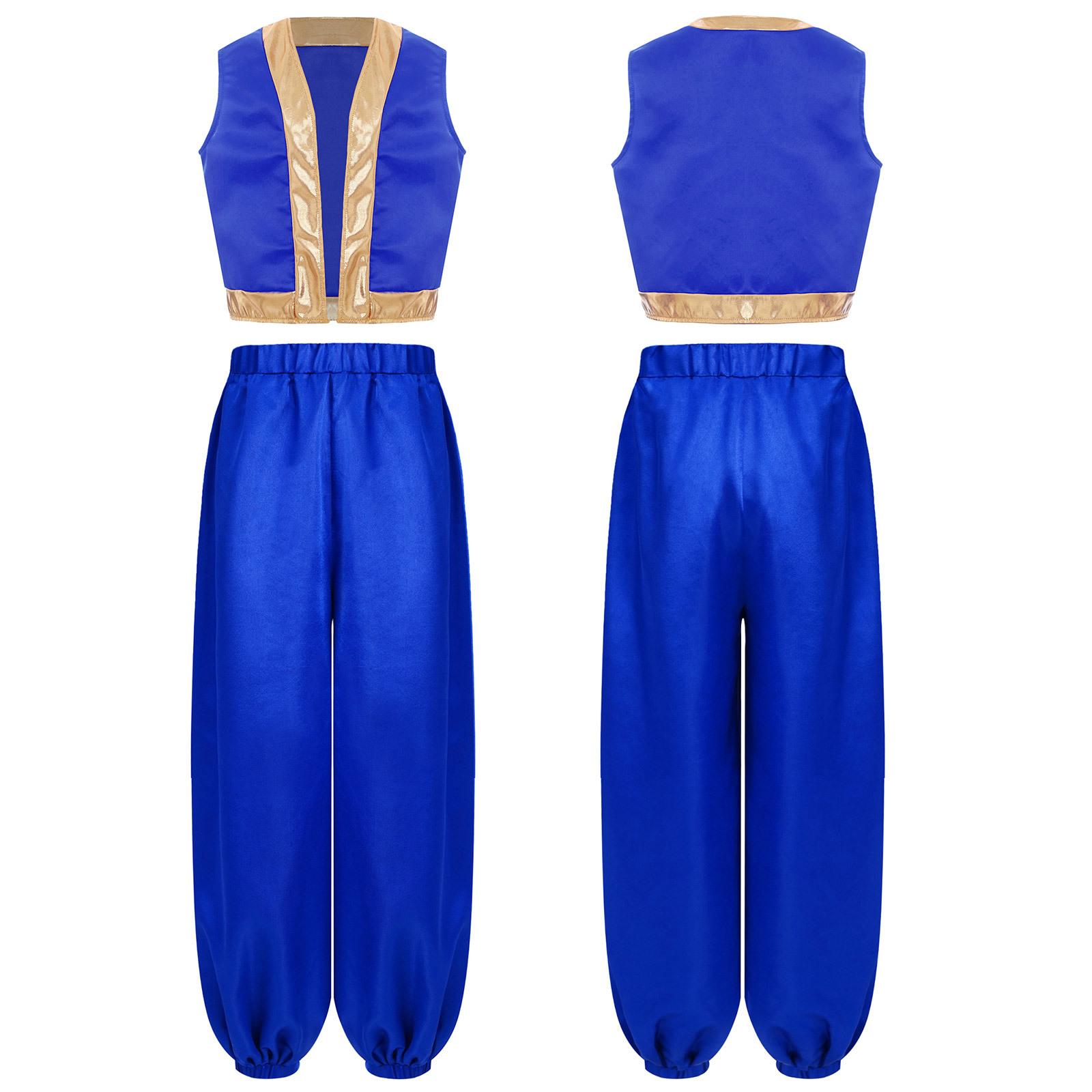 Дитячий костюм для косплею ігрового персонажа, жилет із золотою обробкою, еластичний пояс, атласні панталони, костюм для рольових ігор на Хелловін 7-8 Years
Дитячий костюм для косплею ігрового персонажа, жилет із золотою обробкою, еластичний пояс, атласні панталони, костюм для рольових ігор на Хелловін 7-8 Years