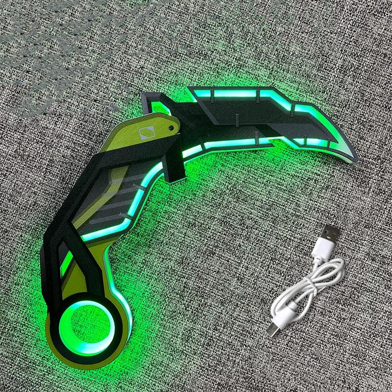10inch Luminous Valorant Katana Original Samurai Anime Cosplay Prop Ninja Knife Led Light Sword Real Size Japanese Katana Toy 25cm зелёный
10inch Luminous Valorant Katana Original Samurai Anime Cosplay Prop Ninja Knife Led Light Sword Real Size Japanese Katana Toy 25cm зелёный