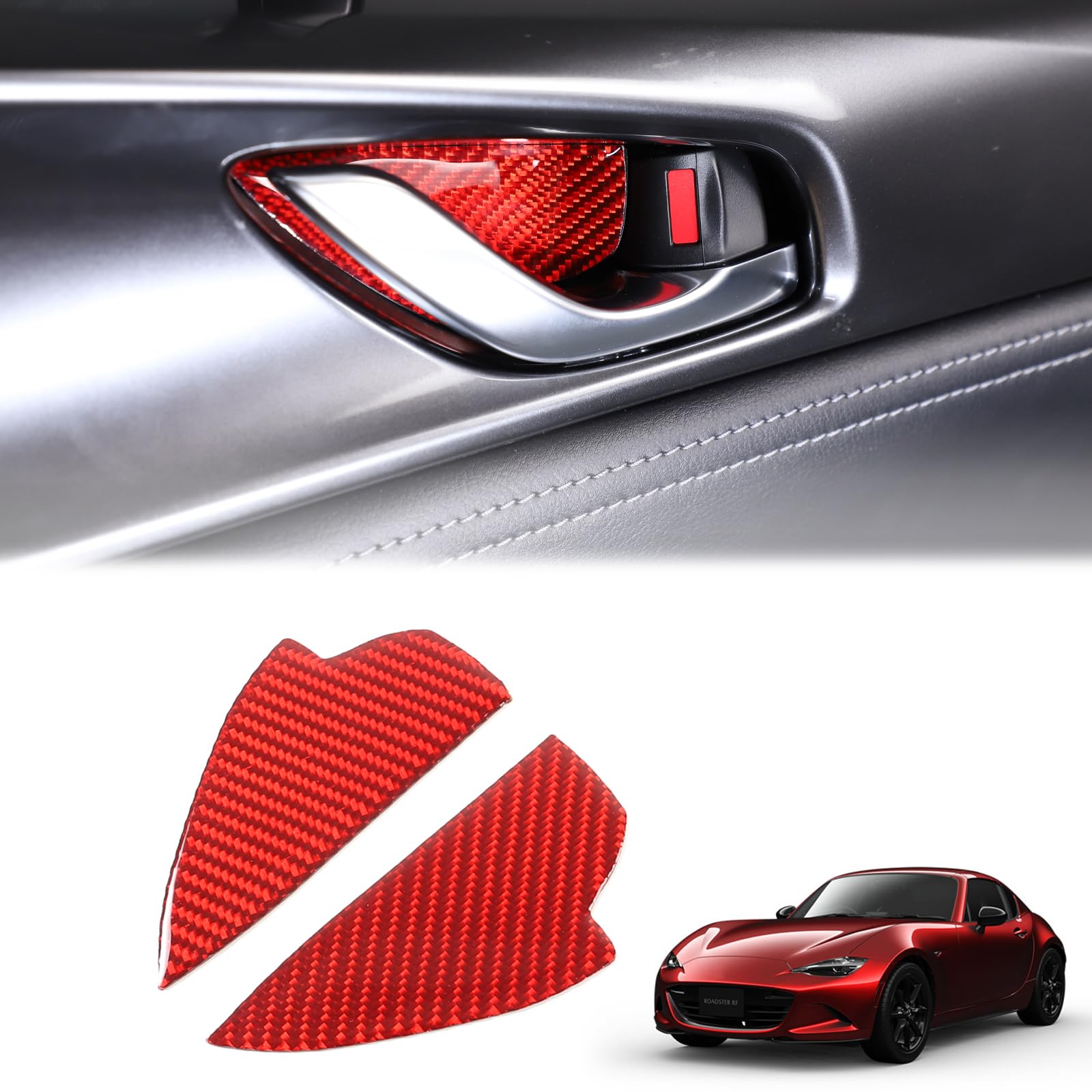 Hcilloend Applicable to New Mazda Roadster RFND Series 2016-2024 Door Handle Protector Door Handle Cover Door Handle Protection Cover Door Knob G
Hcilloend Applicable to New Mazda Roadster RFND Series 2016-2024 Door Handle Protector Door Handle Cover Door Handle Protection Cover Door Knob G