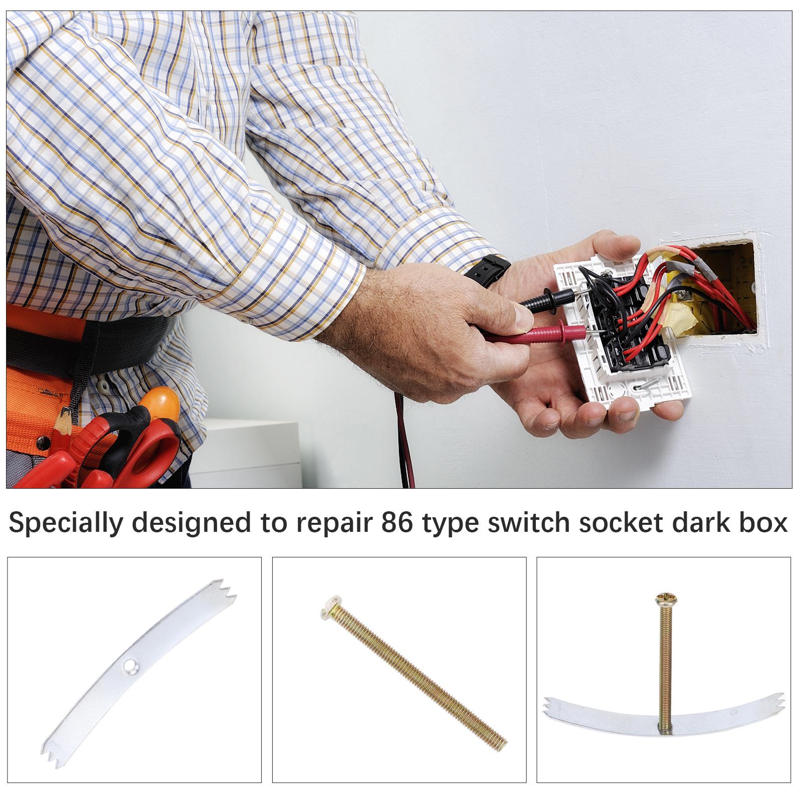 20pcs 86 Type Socket Repair Cassette Galvanized Iron Fixing Tool For Loose Electrical Outlet Kit Fast other
20pcs 86 Type Socket Repair Cassette Galvanized Iron Fixing Tool For Loose Electrical Outlet Kit Fast other