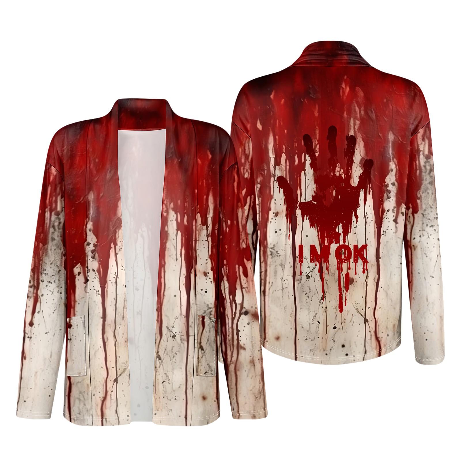 Women s Long Sleeve Cardigan V Neck Fashion Halloween Printed Shirt Lightweight Casual Loose Thin Cardigans With Pockets M винний
Women s Long Sleeve Cardigan V Neck Fashion Halloween Printed Shirt Lightweight Casual Loose Thin Cardigans With Pockets M винний