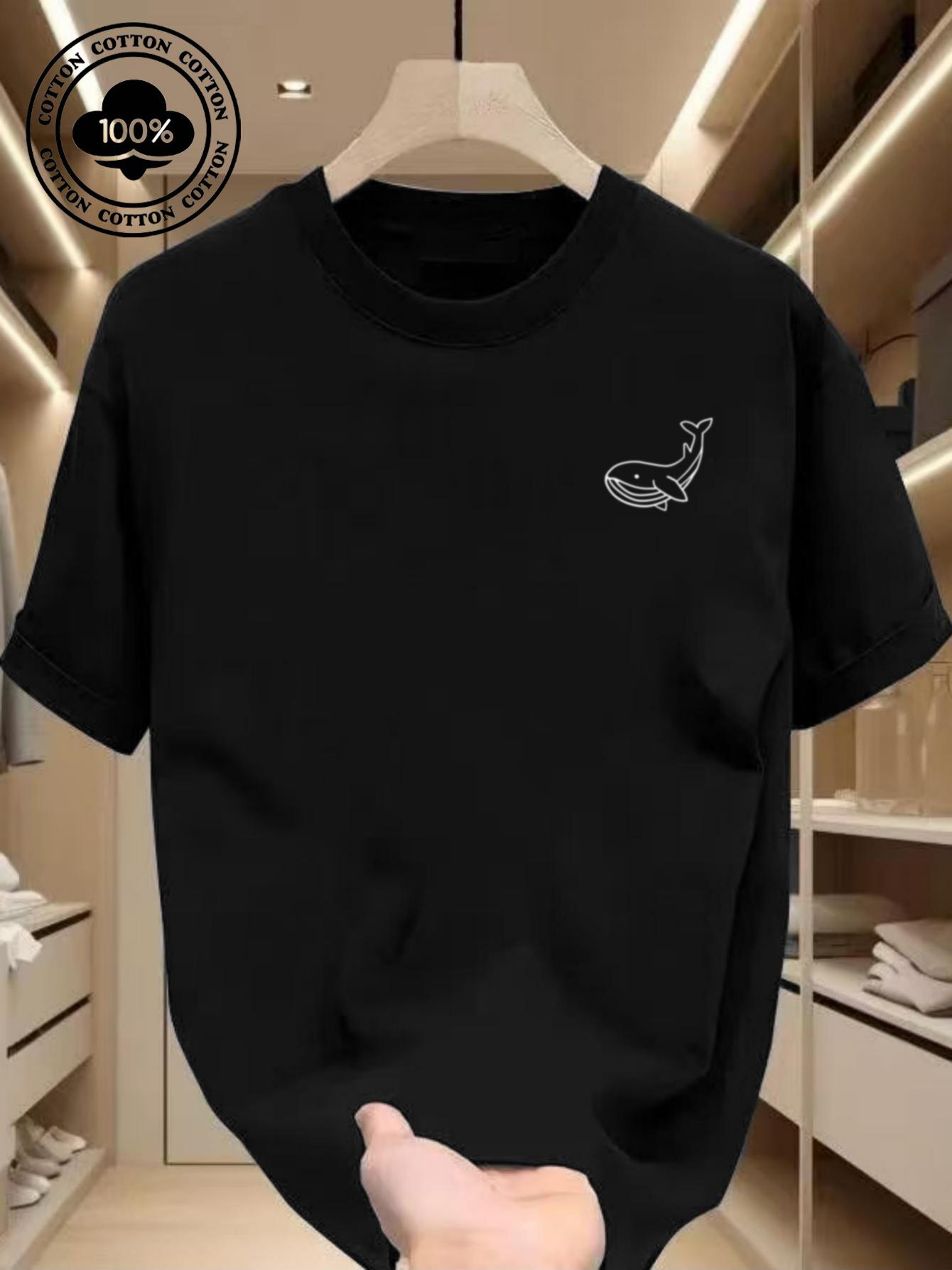 Men s Summer 100 Cotton Fashionable Casual Sports Loose Large Whale Pattern Printed Round Neck Short Sleeve T-shirt Top 5XL різнокольоровий
Men s Summer 100 Cotton Fashionable Casual Sports Loose Large Whale Pattern Printed Round Neck Short Sleeve T-shirt Top 5XL різнокольоровий