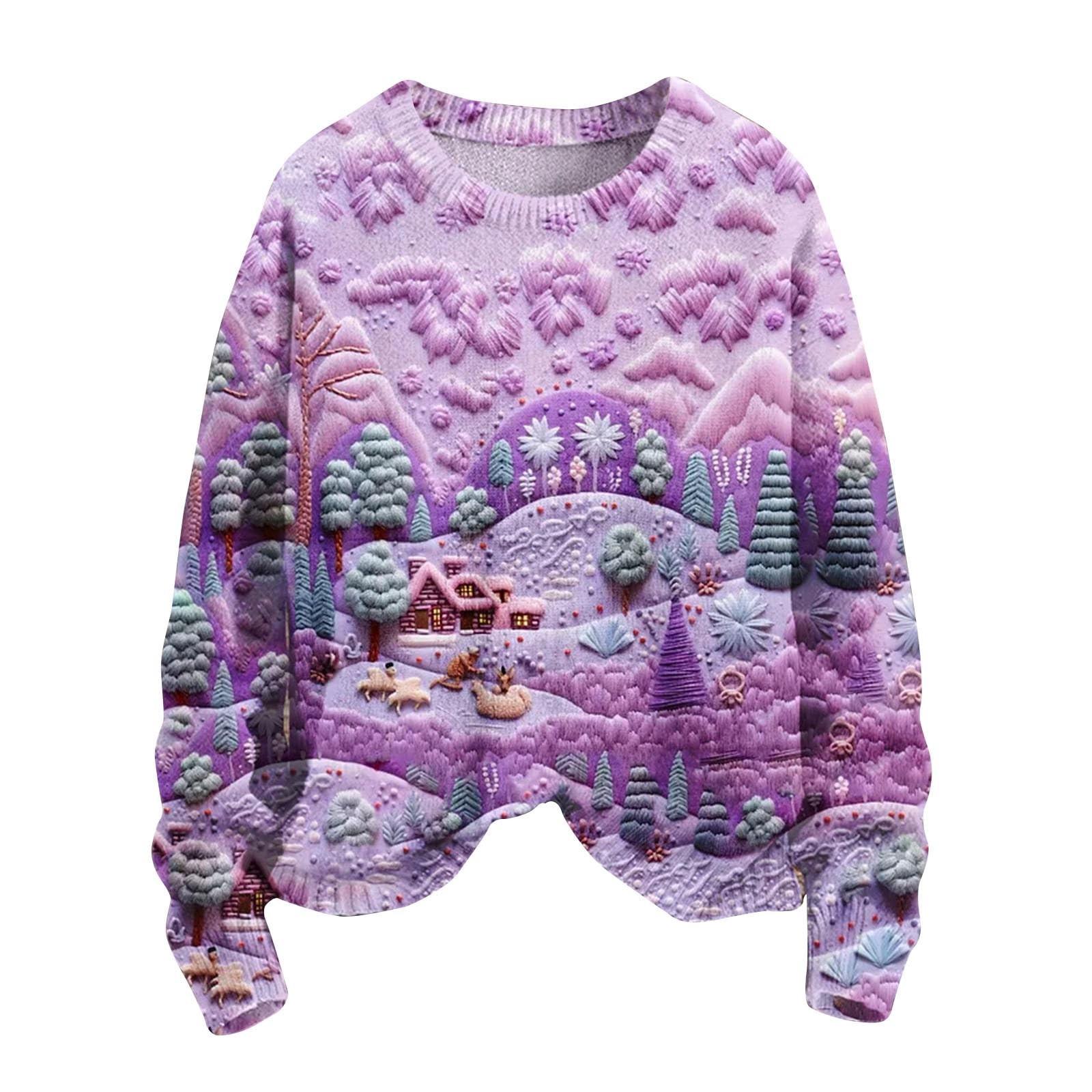 Рождественские толстовки для женщин Вязаный свитер Милая рубашка Осенний свитер с круглым вырезом Топы XXXXXL
Рождественские толстовки для женщин Вязаный свитер Милая рубашка Осенний свитер с круглым вырезом Топы XXXXXL