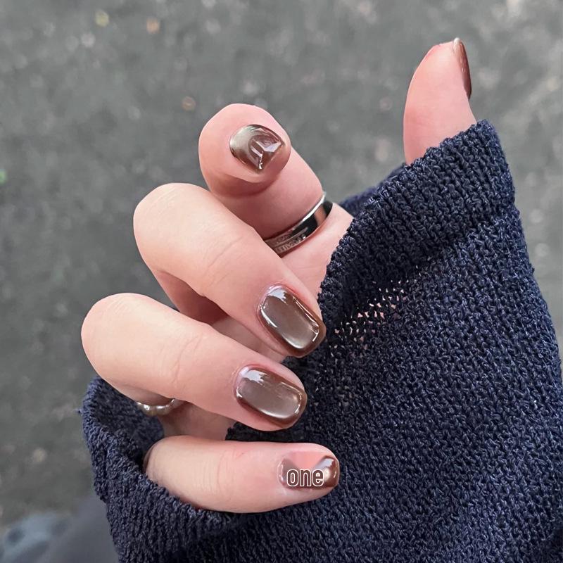 Новогодний бестселлер: Высококлассные темно-коричневые накладные ногти с эффектом «кошачий глаз» - Короткий дизайн «чистое желание горячей девушки» Handmade Nails XS Size - 10 Pieces/Bag
Новогодний бестселлер: Высококлассные темно-коричневые накладные ногти с эффектом «кошачий глаз» - Короткий дизайн «чистое желание горячей девушки» Handmade Nails XS Size - 10 Pieces/Bag