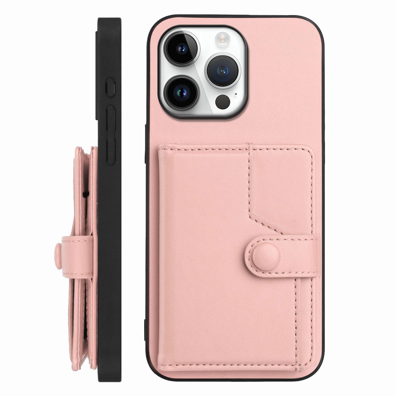 For iPhone 16 Pro Max Case RFID Blocking Card Holder Kickstand TPU+PU Leather Phone Back Cover Rose Gold
For iPhone 16 Pro Max Case RFID Blocking Card Holder Kickstand TPU+PU Leather Phone Back Cover Rose Gold