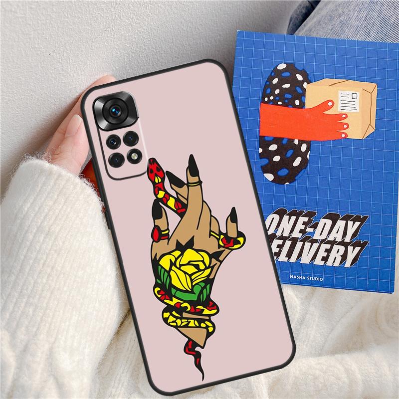 Hand Snake Flower Funda For Xiaomi Redmi 14C 10C 12C 13C Redmi Note 14 Pro 9 10 11 12 10S 11S 12S 13 Pro Case Redmi Note 9
Hand Snake Flower Funda For Xiaomi Redmi 14C 10C 12C 13C Redmi Note 14 Pro 9 10 11 12 10S 11S 12S 13 Pro Case Redmi Note 9