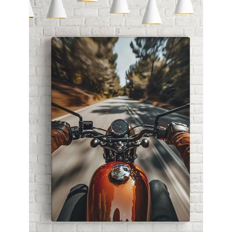 Полотно зі стінописом мотоцикла, Картина для декору інтер єру
Полотно зі стінописом мотоцикла, Картина для декору інтер єру