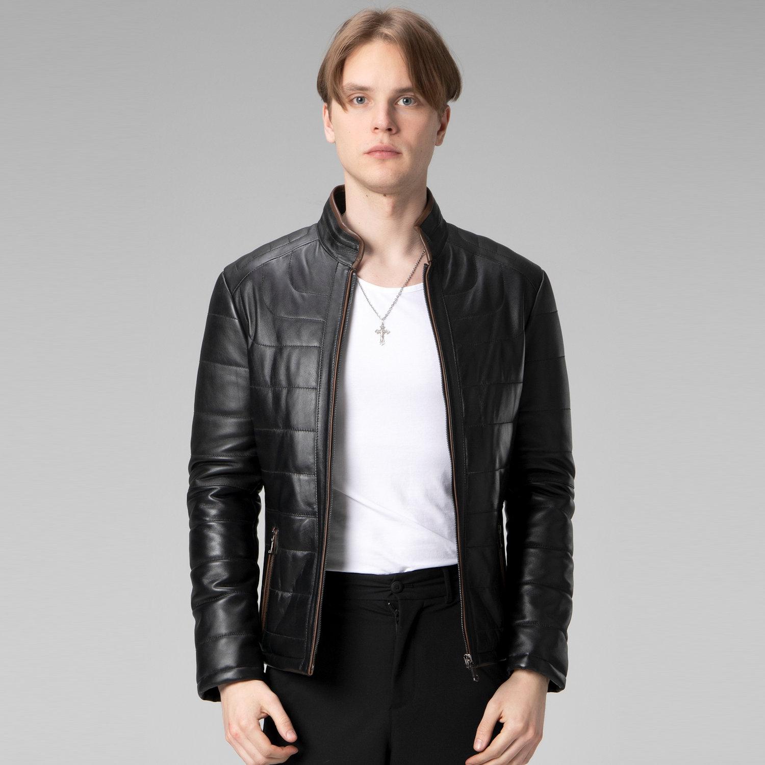 Мужская куртка из натуральной кожи, мужская куртка M чёрный
Мужская куртка из натуральной кожи, мужская куртка M чёрный