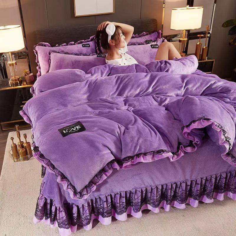 Зимний комплект постельного белья из четырех предметов из высококачественной утолщенной фланели twin 4pcs
Зимний комплект постельного белья из четырех предметов из высококачественной утолщенной фланели twin 4pcs