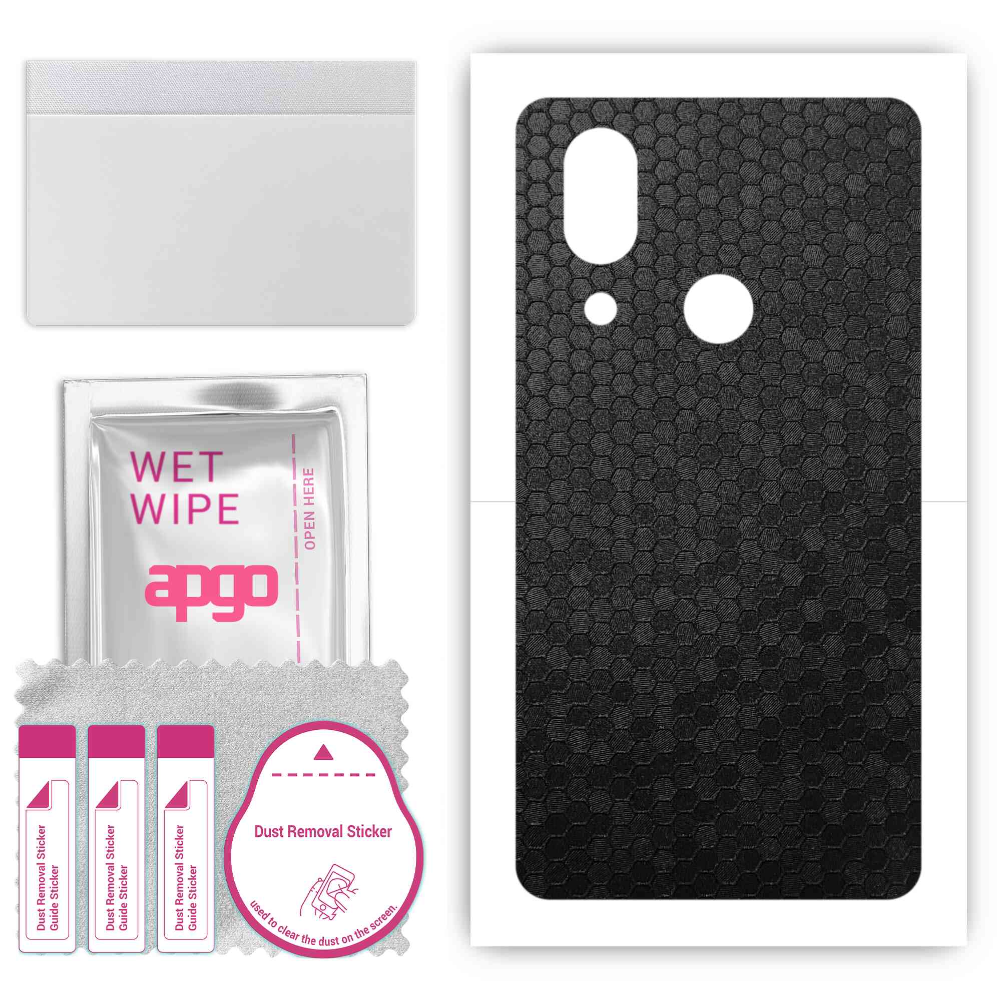 apgo Protective Skin Sticker for the back compatible with Sharp Aquos D10, Wrap Film, Foil, Vinyl - Pattern Black Honeycomb
apgo Protective Skin Sticker for the back compatible with Sharp Aquos D10, Wrap Film, Foil, Vinyl - Pattern Black Honeycomb