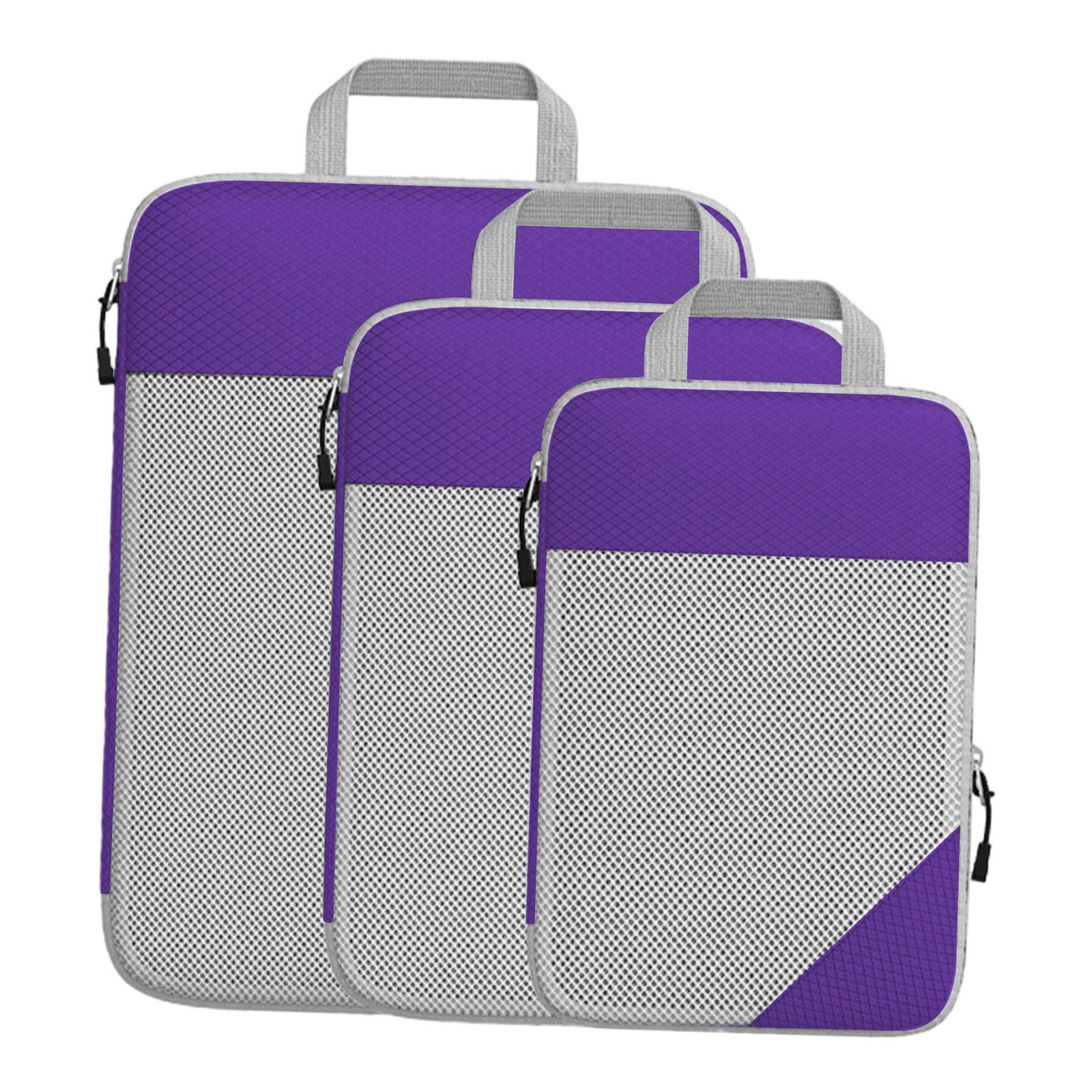 3Pcs Compression Packing Cubes Hand Strap Luggage Organizer Bags for Family Vacations Women Men Business Trips Shoe Clothes Bags фиолетовый
3Pcs Compression Packing Cubes Hand Strap Luggage Organizer Bags for Family Vacations Women Men Business Trips Shoe Clothes Bags фиолетовый