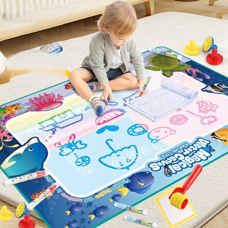 Educational Cute Cartoon Magic Water Drawing Mat, Large Absorbent Watercolor Painting Mats with Accessories Kit, Ideal Birthday Gift, Hobbies Ideas, Ocean World (6 accessorie
Educational Cute Cartoon Magic Water Drawing Mat, Large Absorbent Watercolor Painting Mats with Accessories Kit, Ideal Birthday Gift, Hobbies Ideas, Ocean World (6 accessorie