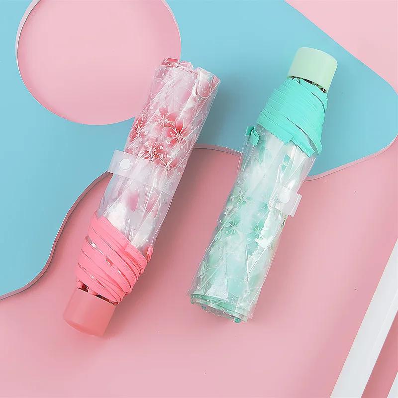 New Transparent Cherry Flower Umbrella Anti-literature Folding Umbrella Anti-ultraviolet Sun Umbrella рожевий
New Transparent Cherry Flower Umbrella Anti-literature Folding Umbrella Anti-ultraviolet Sun Umbrella рожевий