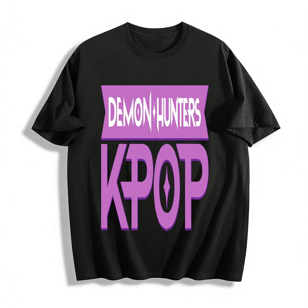 KPOP Demon Hunters Graphic Tee Cool Korean Pop Culture Print Casual Short Sleeve T-Shirt for K-Pop Fans Pure cotton T-shirt XXS
KPOP Demon Hunters Graphic Tee Cool Korean Pop Culture Print Casual Short Sleeve T-Shirt for K-Pop Fans Pure cotton T-shirt XXS